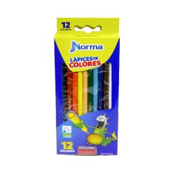 LAPIZ DE COLOR NORMA REDONDO 12PZ-NORMA-LAPIZ D/COLOR ESCO.