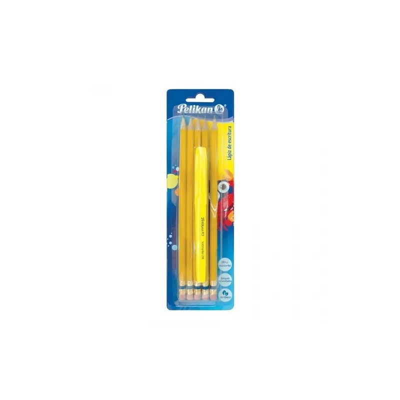LAPIZ DE GRAFITO #2 HB TRIANGULAR 5PZ-PELIKAN-LAPIZ
