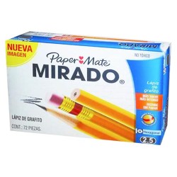 LAPIZ GRAFITO HEXAGONAL #2 1/2 MIRADO 72PZ-PAPER MATE-LAPIZ
