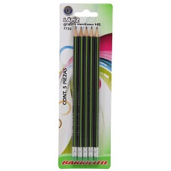 LAPIZ GRAFITO TRIANGULAR HB 5PZ-BARRILITO-LAPIZ