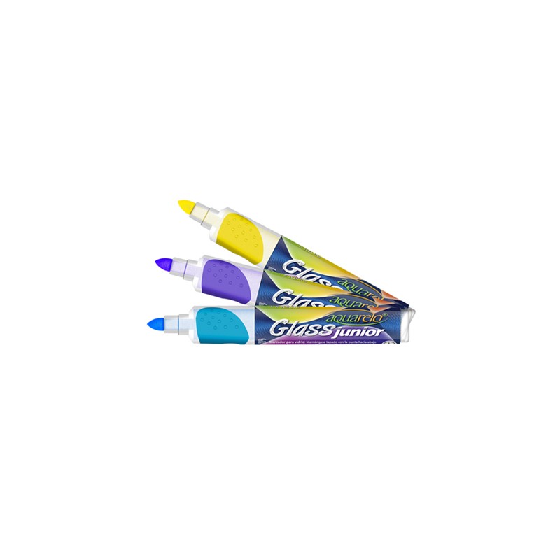 MARCADOR PARA VIDRIO JR 3PZ-AQUARELO-MARCADORES