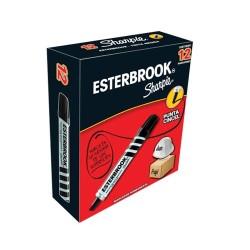 MARCADOR PERMANENTE ESTERBROOK 12PZ-SHARPIE-MARCADORES