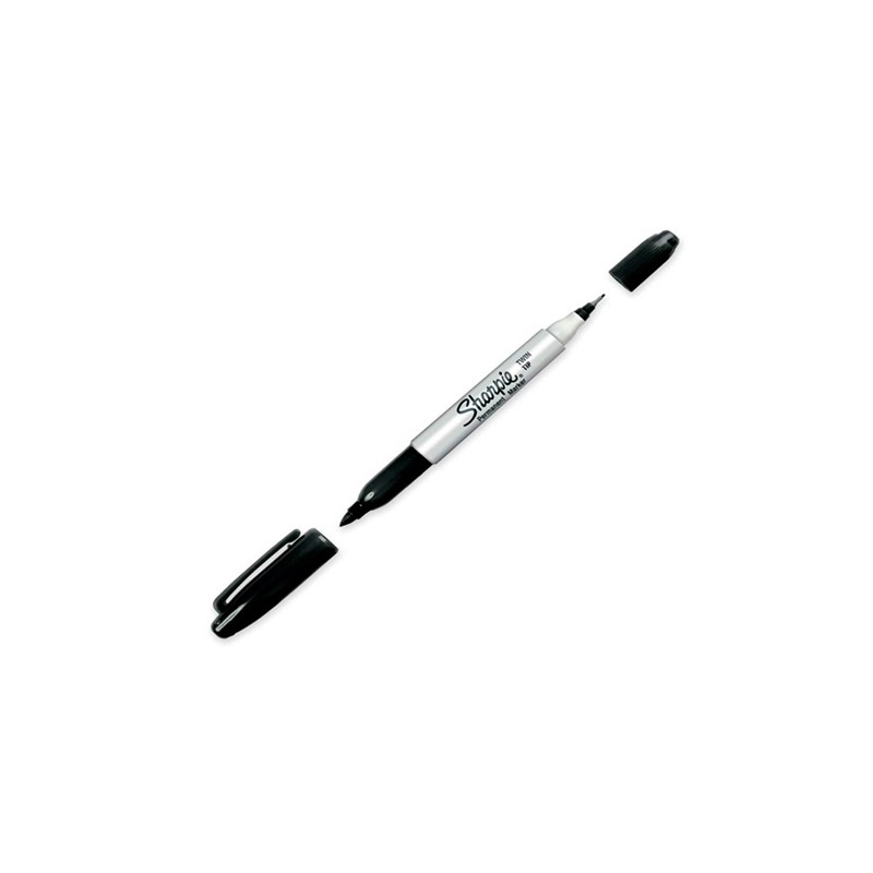 MARCADOR PERMANENTE PUNTA DOBLE TWIN 12PZ-SHARPIE-MARCADORES