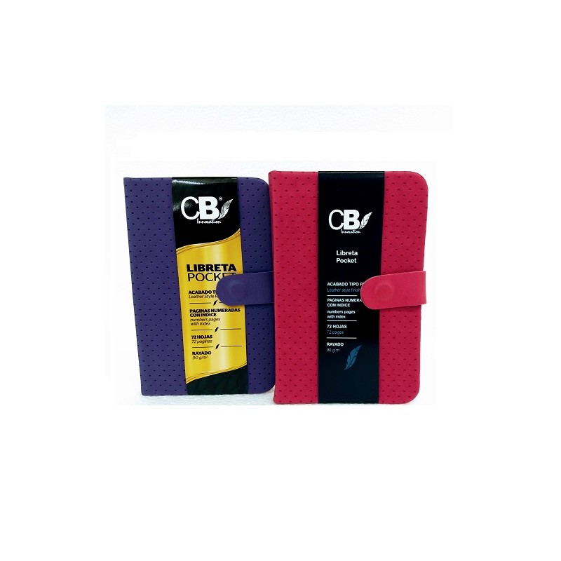 LIBRETA POCKET CON BROCHE  72H RAYA-CBI LIBRETAS-BLOCK O CUADERNOS