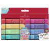 MARCADOR TEXTLINER COLORES PASTEL 8PZ-FABER CASTELL-RESALTADOR