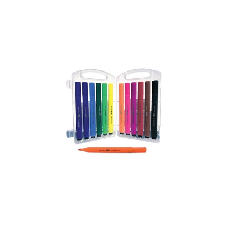 MARCADORES DE AGUA TRIANGULAR SURTIDO 12PZ-SABONIS-MARCADORES