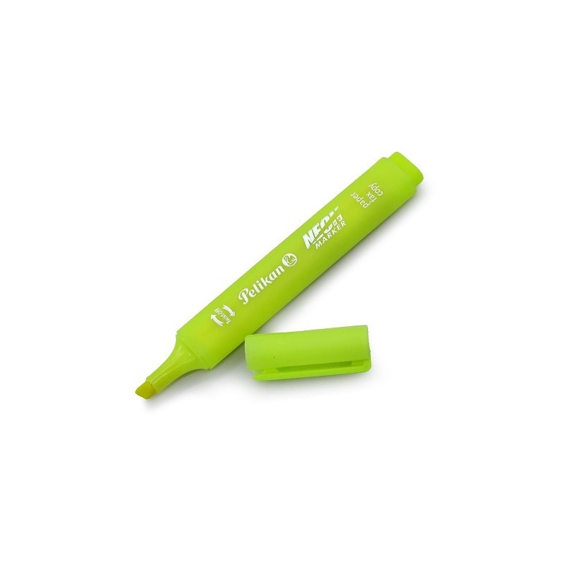 MARCATEXTOS NEON 10PZ-PELIKAN-RESALTADOR