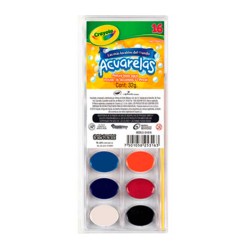 ACUARELA BLISTER 16 PASTILLAS-CRAYOLA-ACUARELA