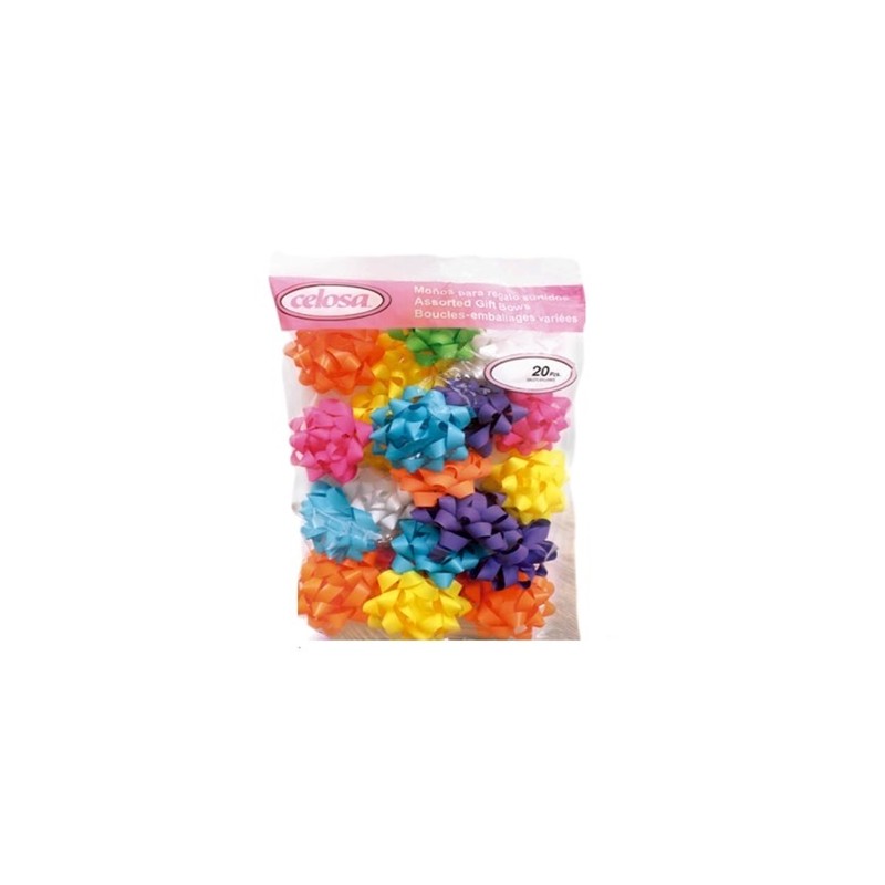 MOÑO DECO REHILETE BRILLO MATE SURT 20PZ-CELOMAGICO-MOÑO/LISTON
