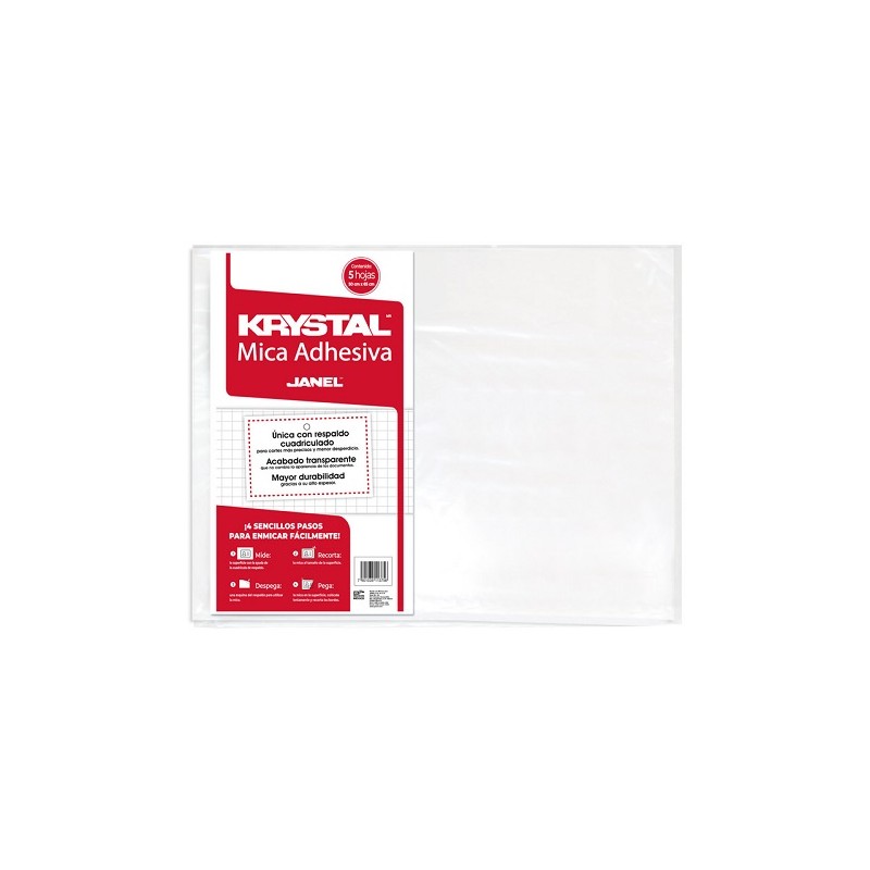 MICA ADHESIVA 50X65CM 5PZ-JANEL-MICA ADHERIBLE