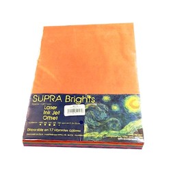 PAPEL  BRIGHTS CARTA SURTIDO 100H-SUPRA-PAPEL MULTIFUNCIONAL