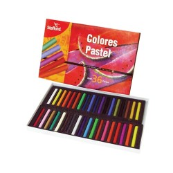 BARRA PASTEL SURTIDO GRANDE 36PZ-STAFFORD-GIS PASTEL