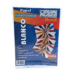PAPEL BOND CARTA 75G 100H-ROCA-PAPEL MULTIFUNCIONAL
