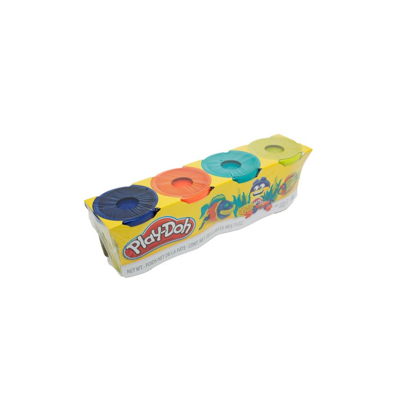 PASTA PARA MOLDEAR SURTIDO 4PZ-PLAY DOH-MASA/PLASTILINA
