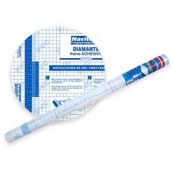 PLASTICO ADHESIVO PVC DIAMANTE 45CMX10M-NAVITEK-MICA ADHERIBLE