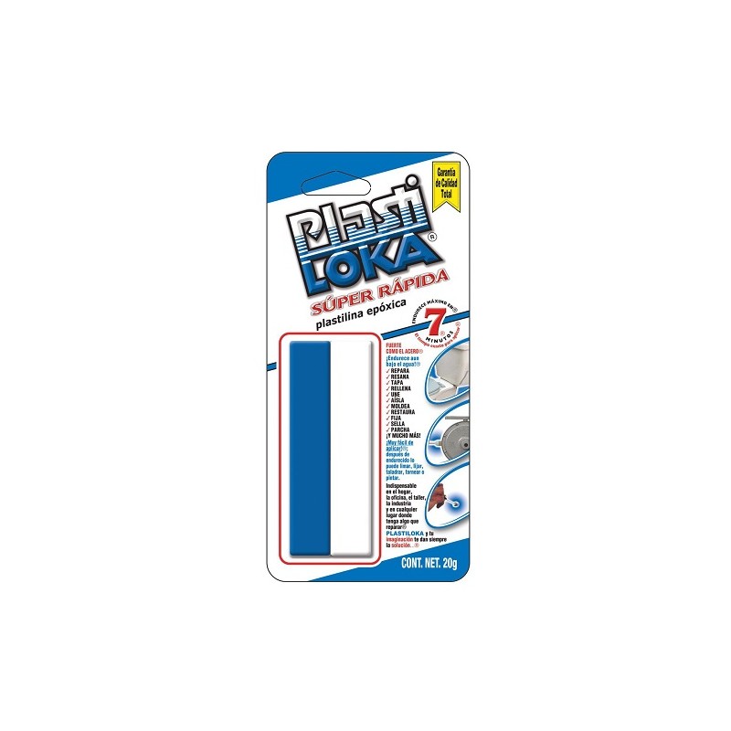 PLASTILOKA EPOXICA  AZUL 20GR-PLASTI LOKA-PEGAMENTO
