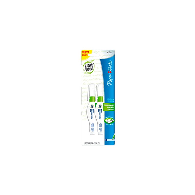 PLUMA CORRECTORA L.PAPER 3.5ML 2PZ-LIQUID PAPER-CORRECTOR