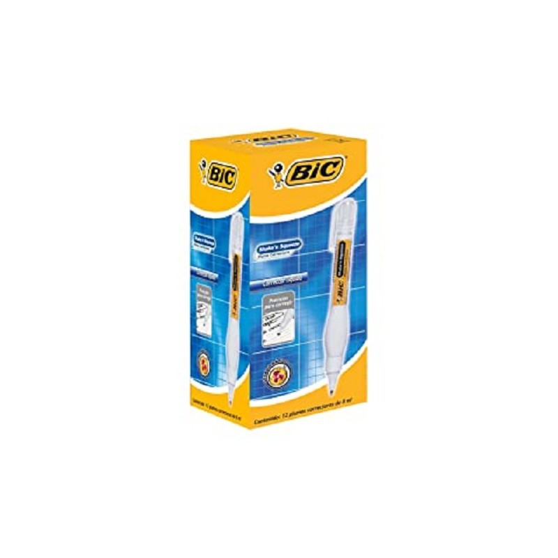 PLUMA CORRECTORASHAKE N´SQUEEZE 8ML 12PZS-BIC-CORRECTOR
