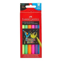 PLUMON FIESTA 45 NEON 6PZS-FABER CASTELL-PLUMIN/PLUMONES