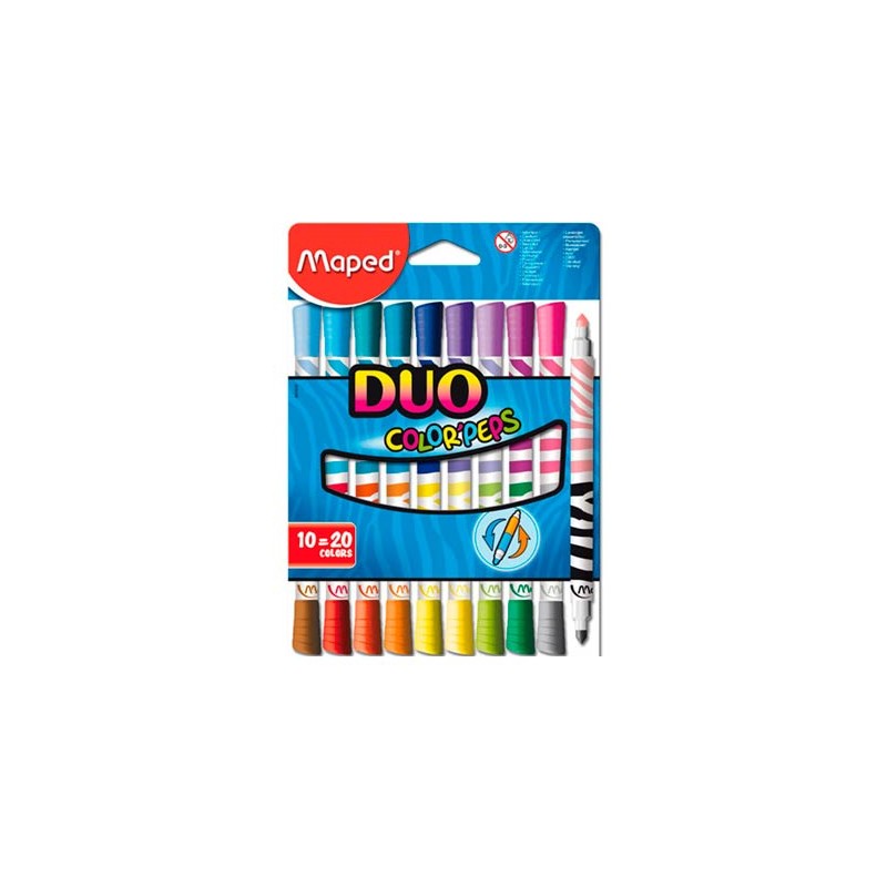 PLUMON AGUA DUO COLOR PEPS 10PZ-MAPED-PLUMIN/PLUMONES