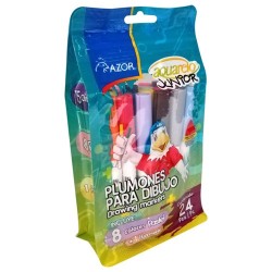 PLUMON AQUARELO JUNIOR 24 PIEZAS-AZOR-MARCADORES
