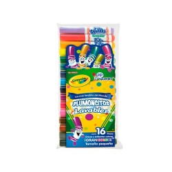 PLUMON MINI PIP-SQUEAKS 16PZ-CRAYOLA-PLUMIN/PLUMONES