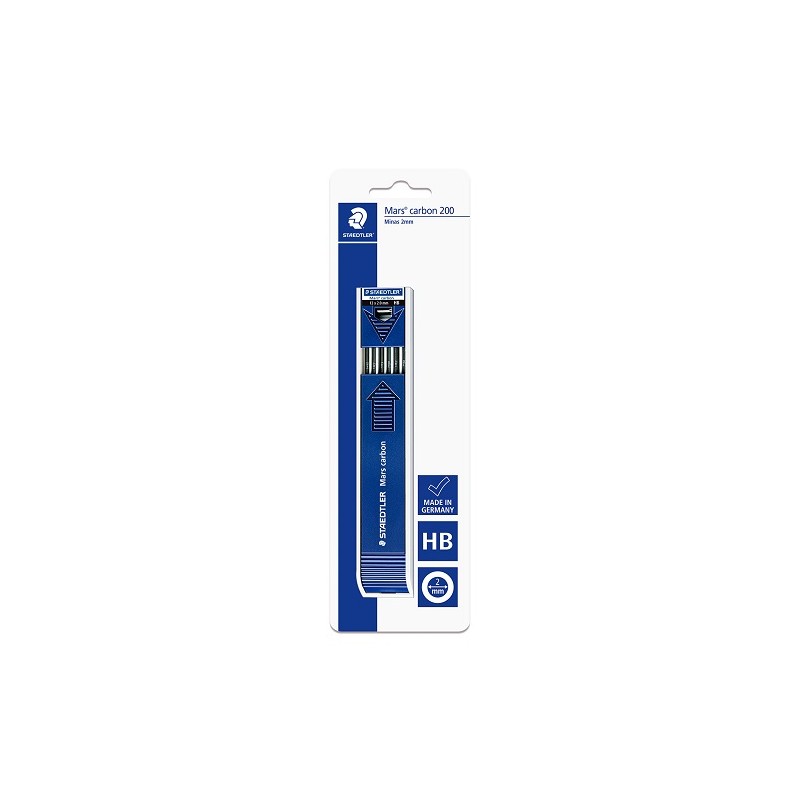 PUNTILLAS 2MM CARBON MARS 1T/12PZ-STAEDTLER-PUNTILLAS/MINAS