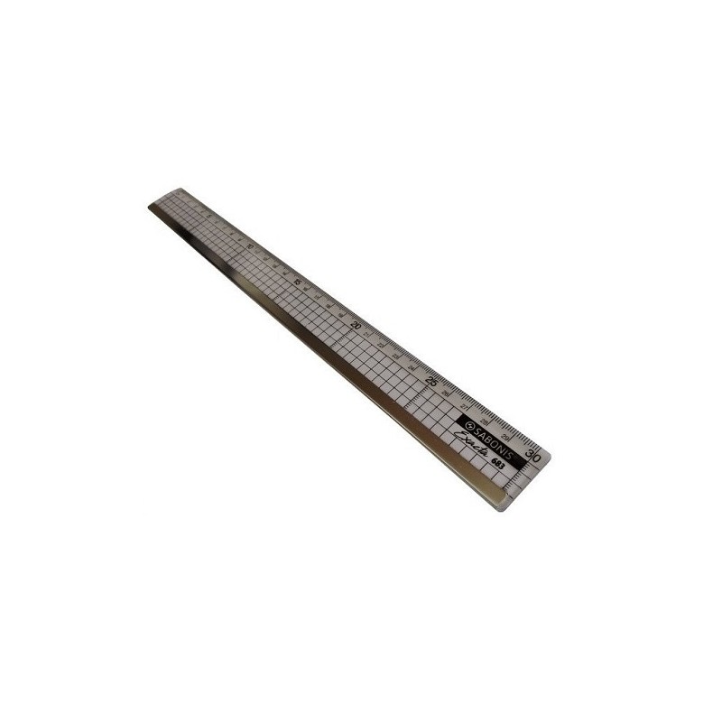 REGLA CON BORDE METALICO 30CM-SABONIS-REGLA