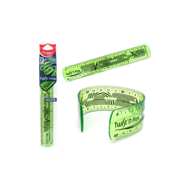 REGLA FLEXIBLE TWIST´N ESC 20CM-MAPED-REGLA