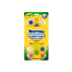 ACUARELA PINTURITA ESCOLAR LAVABLE 18PZ-CRAYOLA-PINTURA ESCOLAR