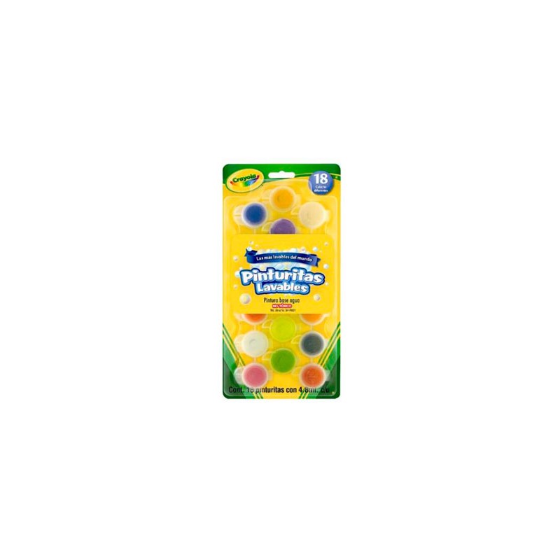 ACUARELA PINTURITA ESCOLAR LAVABLE 18PZ-CRAYOLA-PINTURA ESCOLAR