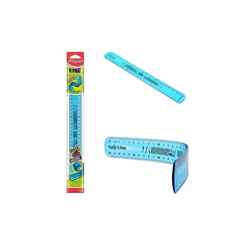 REGLA FLEXIBLE TWIST´N ESC 30CM-MAPED-REGLA