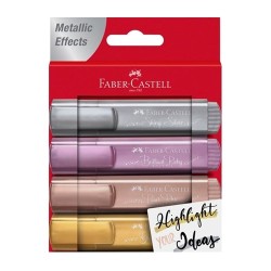 RESALTADOR TEXTILINER METALICO 46 ESTUCHE CON 4 PZAS-TEXTLINER 46-MARCADORES