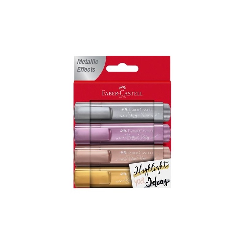 RESALTADOR TEXTILINER METALICO 46 ESTUCHE CON 4 PZAS-TEXTLINER 46-MARCADORES