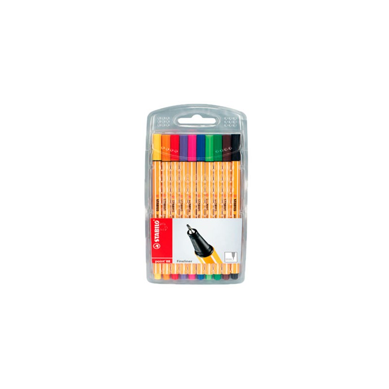 ROTULADOR POINT 88 10PZ-STABILO-PLUMIN/PLUMONES