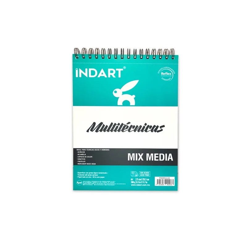 ALBUM MULTITECNICA A4 60H-INDART-BLOCK DE ARTE