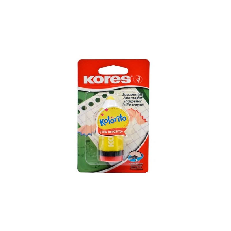 SACAPUNTAS 1 ORIFICIO KOLORITO -KORES-SACAPUNTAS MANUAL