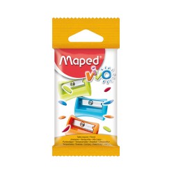 SACAPUNTAS D/PLASTICO VIVO 3PZ-MAPED-SACAPUNTAS MANUAL