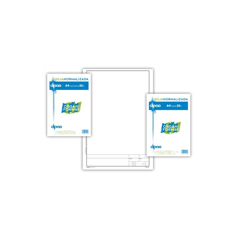 BLOCK A4 BOND NORMALIZADO 25H-ORGANIFORMAS-BLOCK O CUADERNOS