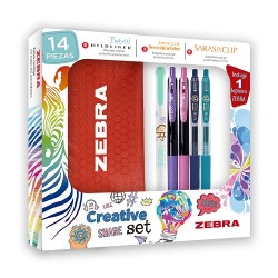 SET DE ESCRITURA CREATIVE 14PZ-ZEBRA-BOLIGRAFO