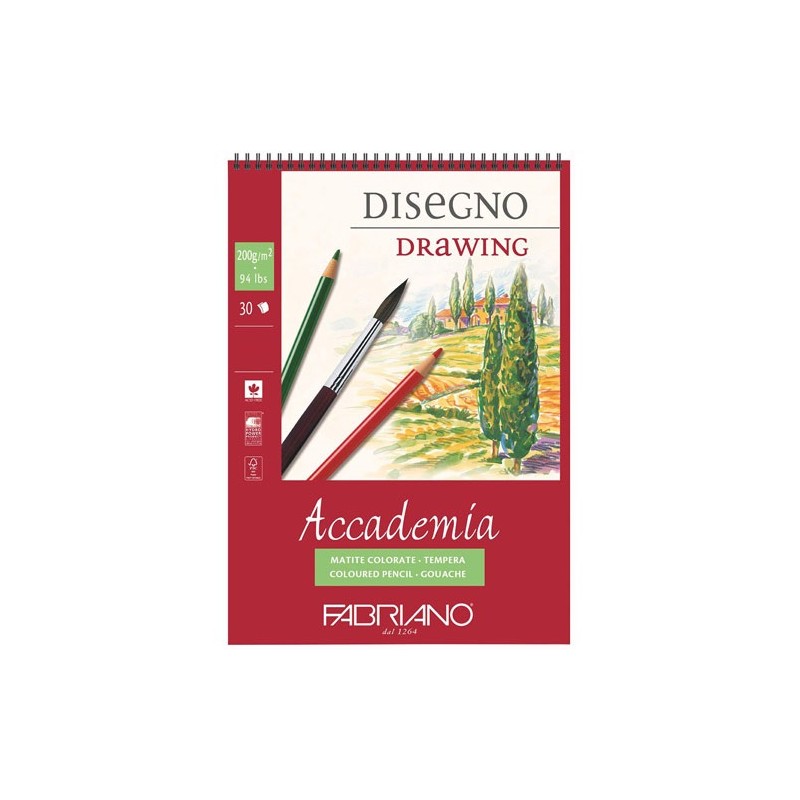 BLOCK ACUARELA  SKETCH 200G 29.7X4 30H-FABRIANO-BLOCK DE ARTE