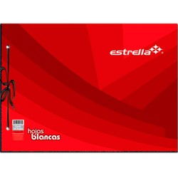 BLOCK AGUJETA BLANCO 20H-ESTRELLA-BLOCK O CUADERNOS