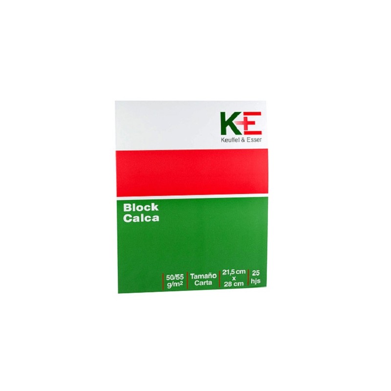 BLOCK CALCA 55GR CARTA 25H -KEUFFEL & ESSER-BLOCK O CUADERNOS
