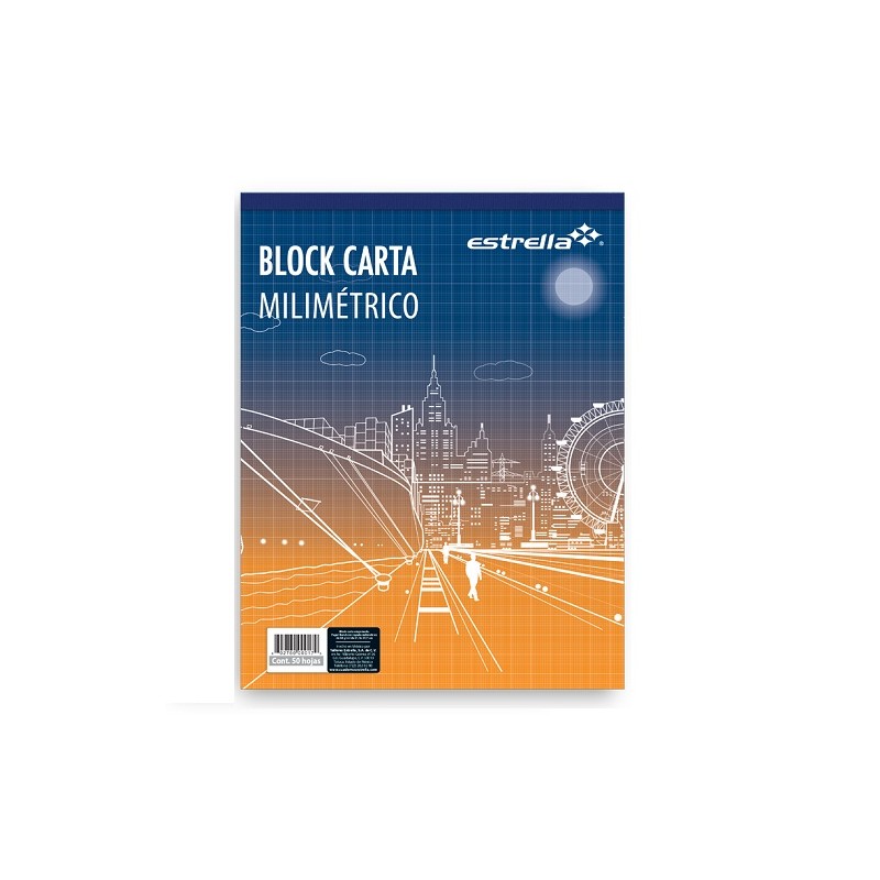 BLOCK CARTA MILIMETRICO 50H-ESTRELLA-BLOCK O CUADERNOS