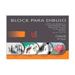 BLOCK MARQUILLA PARA DIBUJO MED 20H-RODIN-BLOCK O CUADERNOS