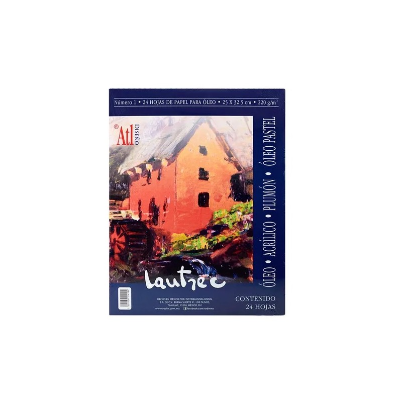 BLOCK PARA OLEO LAUTREC #1 25X32.5CM 24H 803-RODIN-BLOCK O CUADERNOS