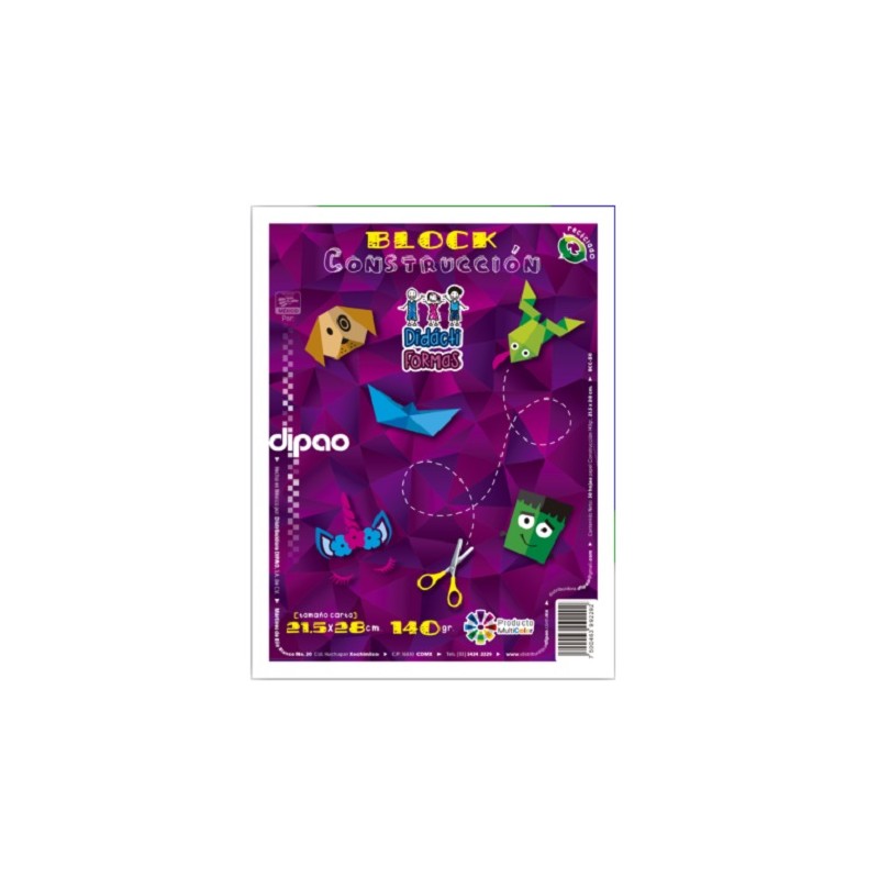 BLOCK CONSTRUCCION CARTA 50H-ORGANIFORMAS-PAPELES CONSTRUCCION