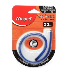 CURVIGRAFO PLASTICO ALMA DE PLOMO 30CM-MAPED-CURVIGRAFO