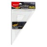 ESCUADRA CON BISEL PROFESIONAL TRANSPARENTE 32CM-MAPED-ESCUADRA