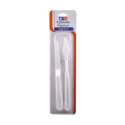 ESPATULA DE PLASTICO #3 Y #4 2PZ-RODIN-ESPATULA